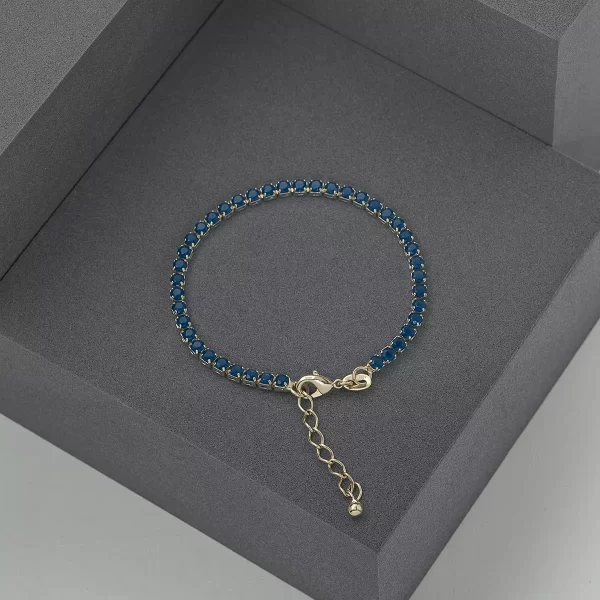 54001_2 Circonias Azul Unisex 16 Cms + Extensor