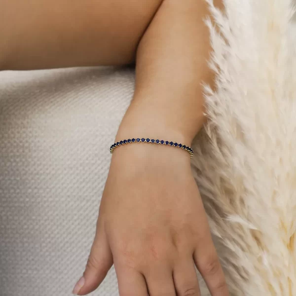 54001_4 Circonias Azul Unisex 16 Cms + Extensor