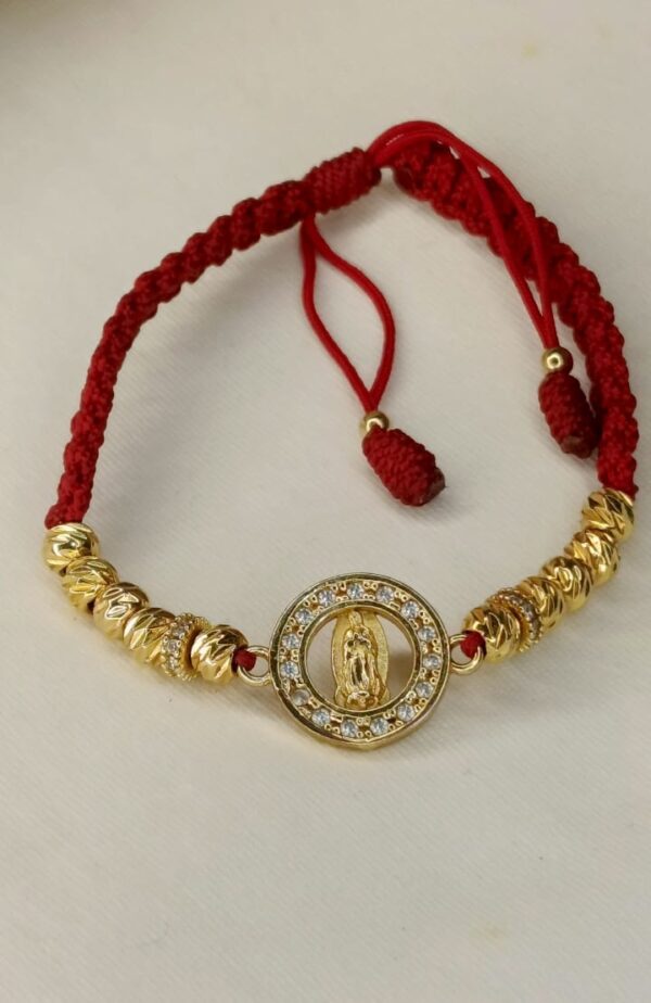 🙏 Pulsera Herraje Virgen de Guadalupe con Circonias ✨