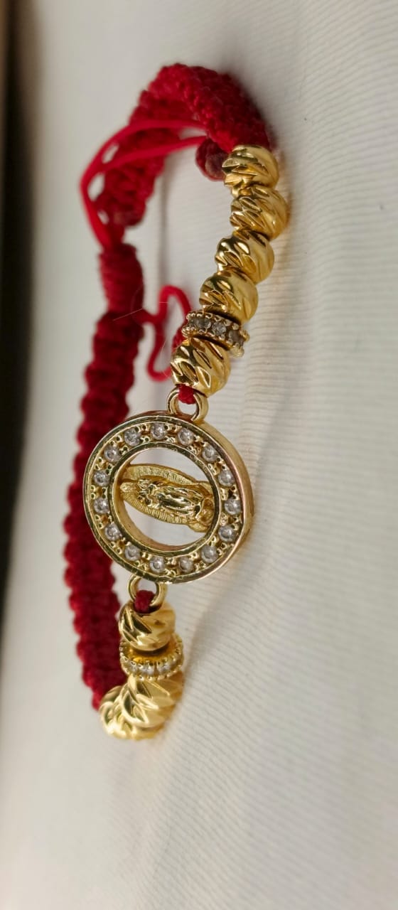 🙏 Pulsera Herraje Virgen de Guadalupe con Circonias ✨