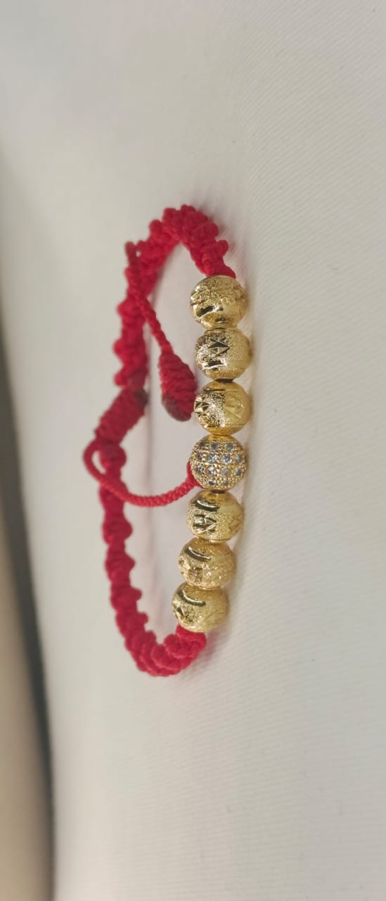 1748065570649 🔥 Pulsera Herraje Bola de Fuego con Circonias 6 mm 💎