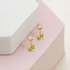 Topo Circonia Corazón ROSA