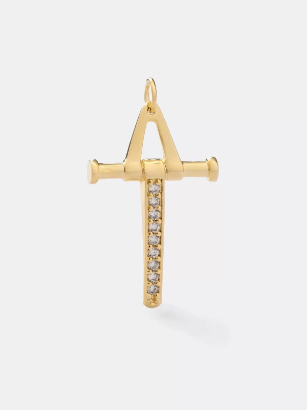 Cruz Pendulo con Circonias CRISTAL