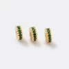 PERFIL (77) Rondel circonias 5mm x 3U VERDE