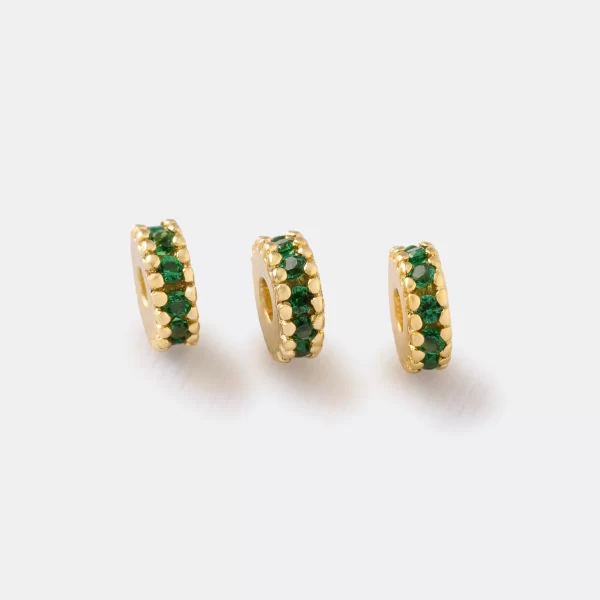 PERFIL (77) Rondel circonias 5mm x 3U VERDE